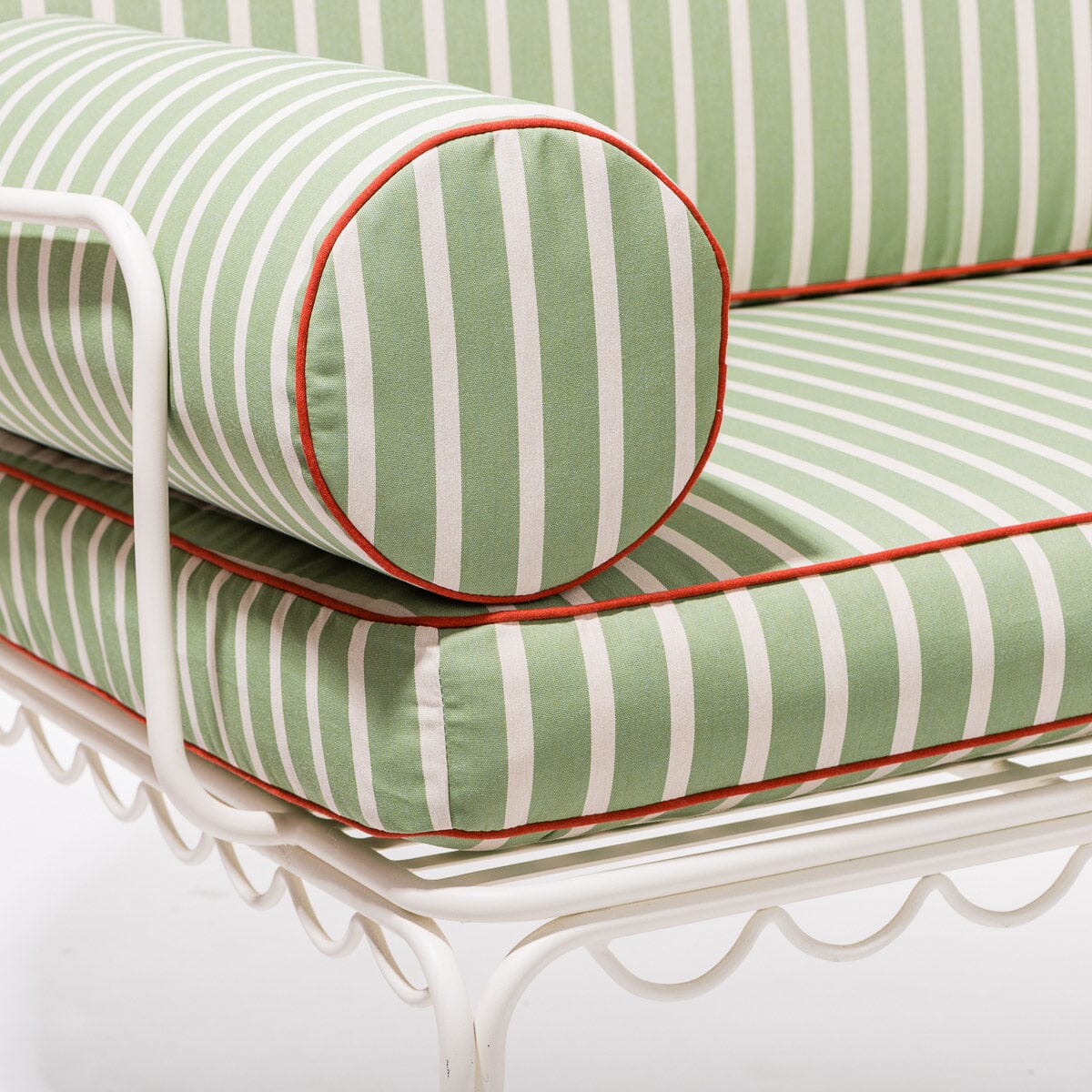 The Al Fresco Love Seat Cushion Set - Elsa Stripe Al Fresco Love Seat Cushion Set Business & Pleasure Co Aus 