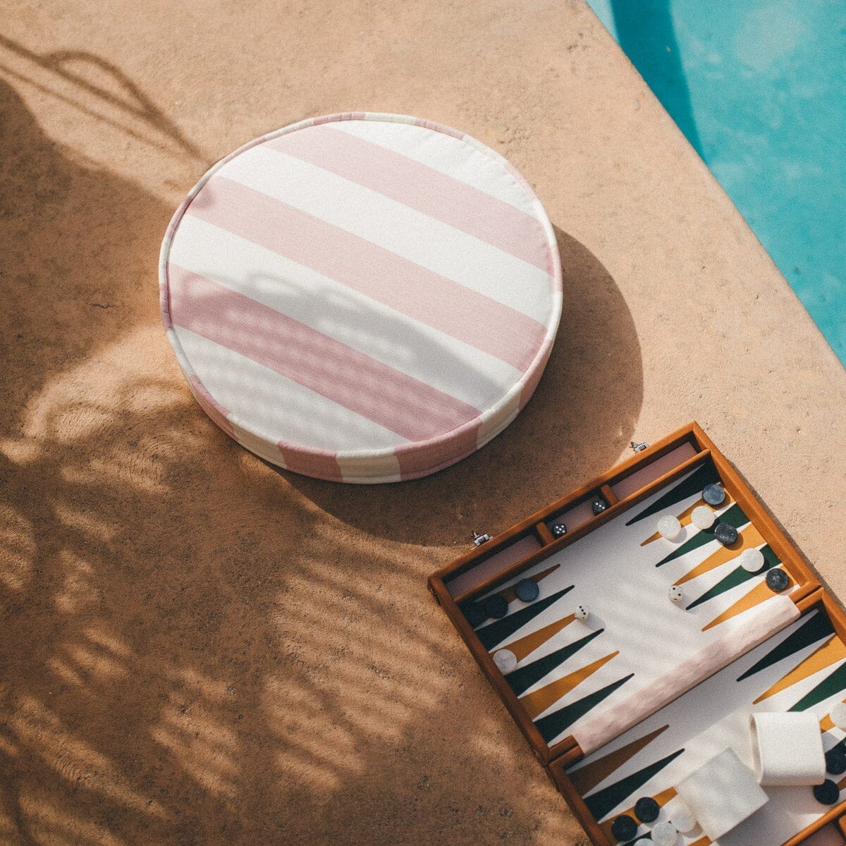 The Circular Pillow - Crew Pink Stripe Circular Pillow Business & Pleasure Co Aus 