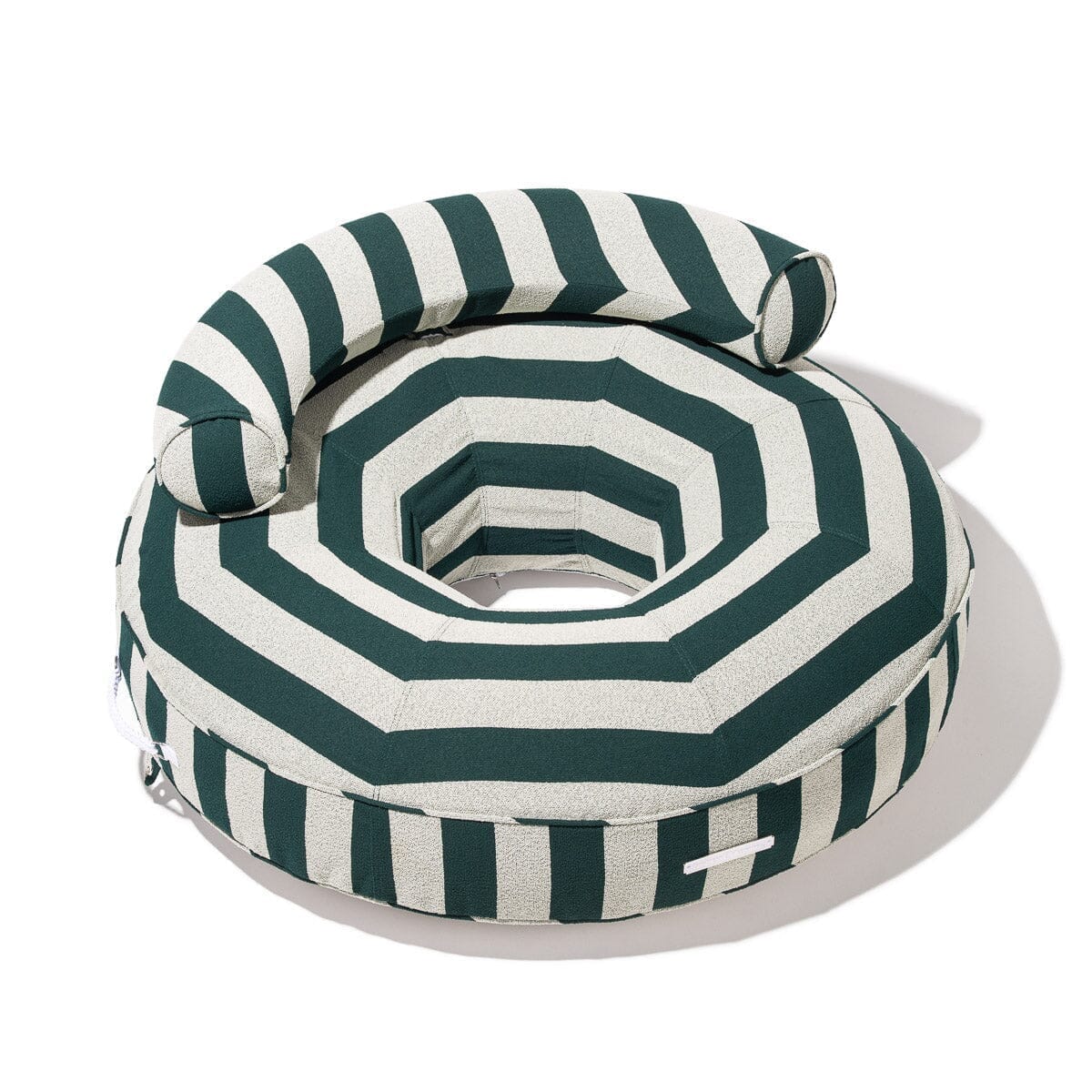 Product image of The Canvas Pool Ring - Terry Green Stripe Canvas Pool Ring Business & Pleasure Co Aus 