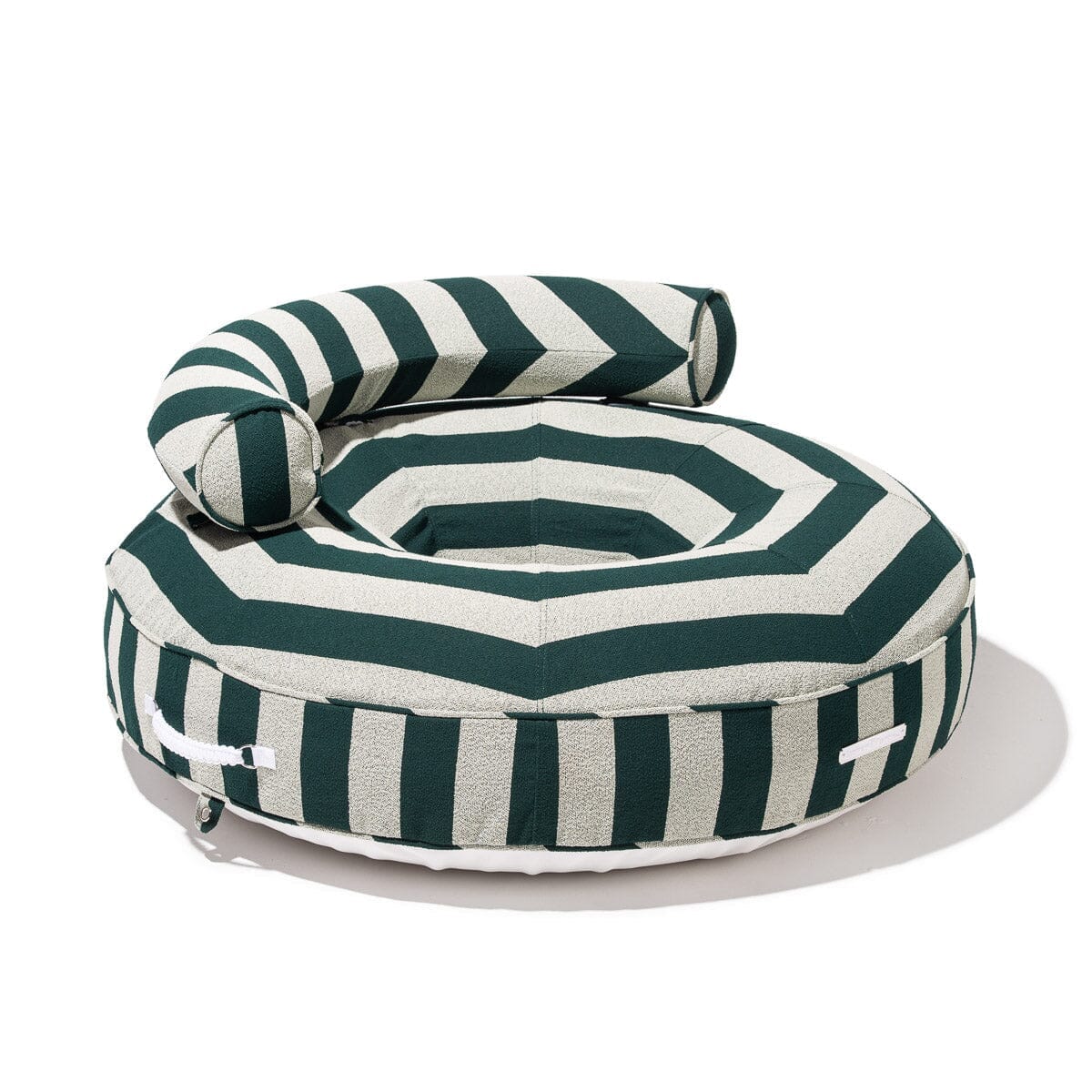 The Canvas Pool Ring - Terry Green Stripe Canvas Pool Ring Business & Pleasure Co Aus 