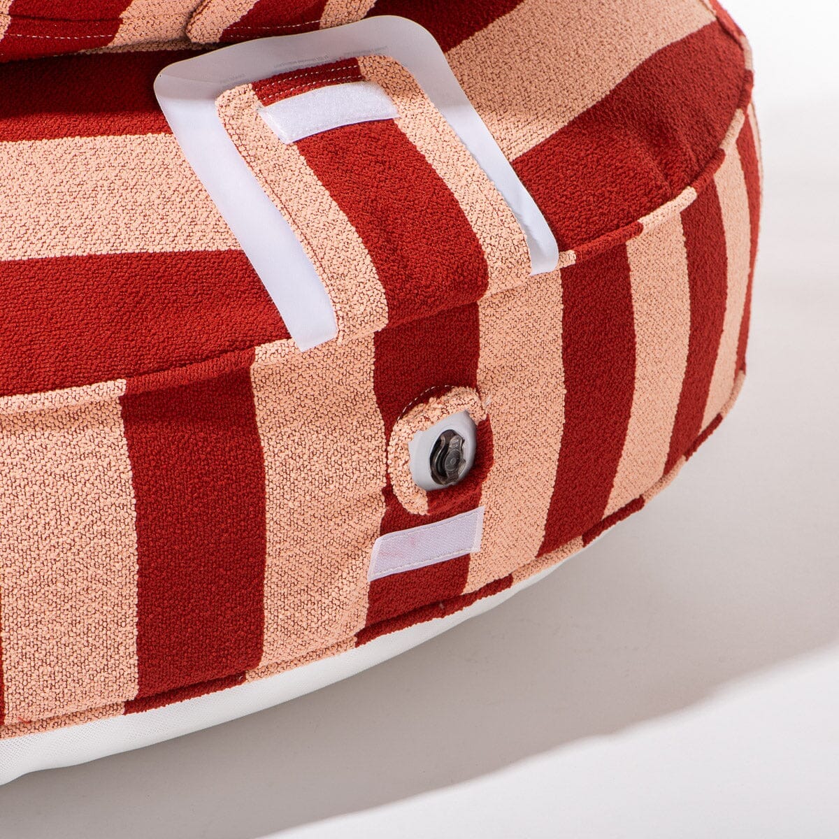 The Canvas Pool Ring - Terry Terracotta Stripe Canvas Pool Ring Business & Pleasure Co Aus 