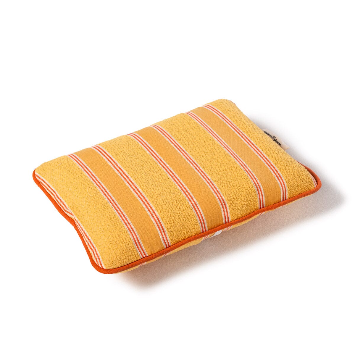 The Inflatable Beach Pillow - Bistro Papaya Stripe Inflatable Beach Pillow Business & Pleasure Co Aus 