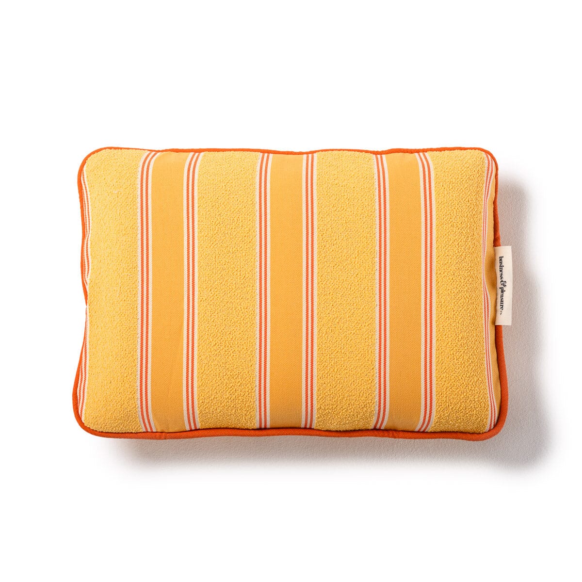 The Inflatable Beach Pillow - Bistro Papaya Stripe Inflatable Beach Pillow Business & Pleasure Co Aus 