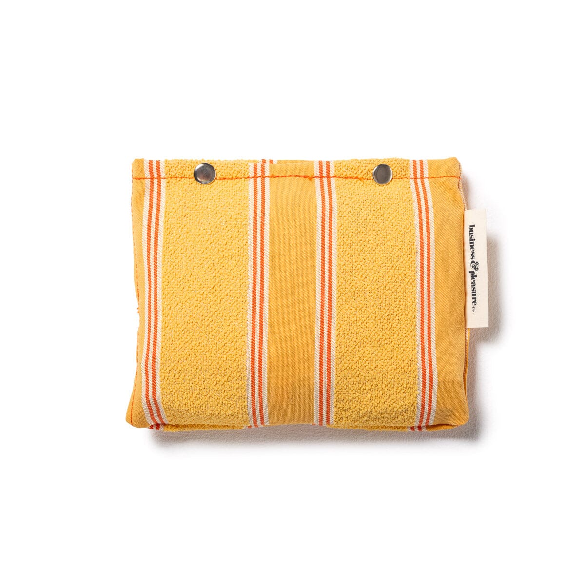 The Inflatable Beach Pillow - Bistro Papaya Stripe Inflatable Beach Pillow Business & Pleasure Co Aus 