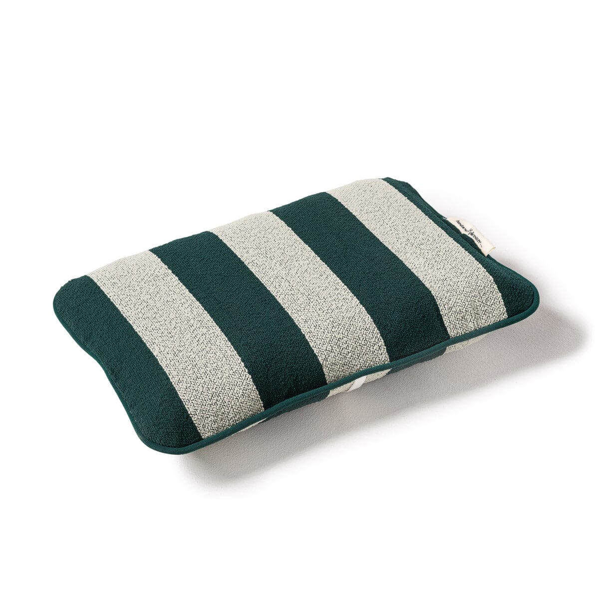 Product image of The Inflatable Beach Pillow - Terry Green Stripe Inflatable Beach Pillow Business & Pleasure Co Aus 