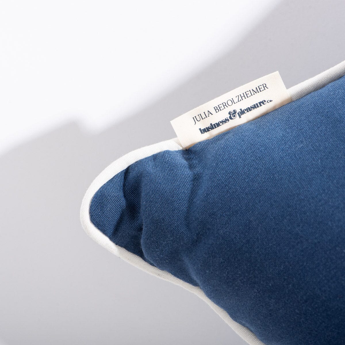 The Rectangle Throw Pillow x Julia Berolzheimer in Rivie Slate Rectangle Throw Pillow B&P Co. x Julia Berolzheimer 