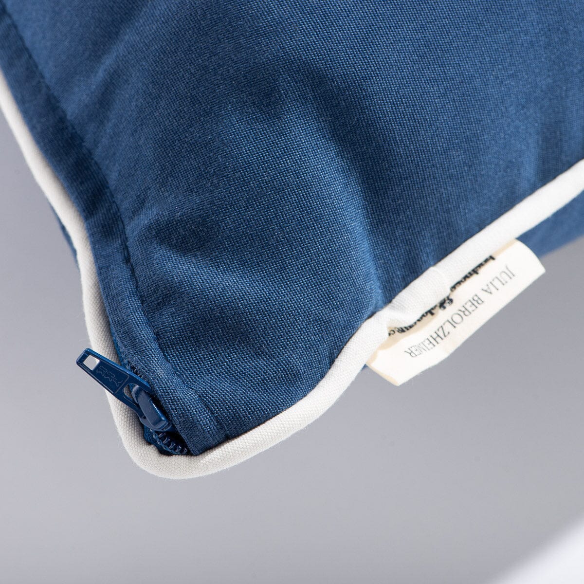 The Rectangle Throw Pillow x Julia Berolzheimer in Rivie Slate Rectangle Throw Pillow B&P Co. x Julia Berolzheimer 