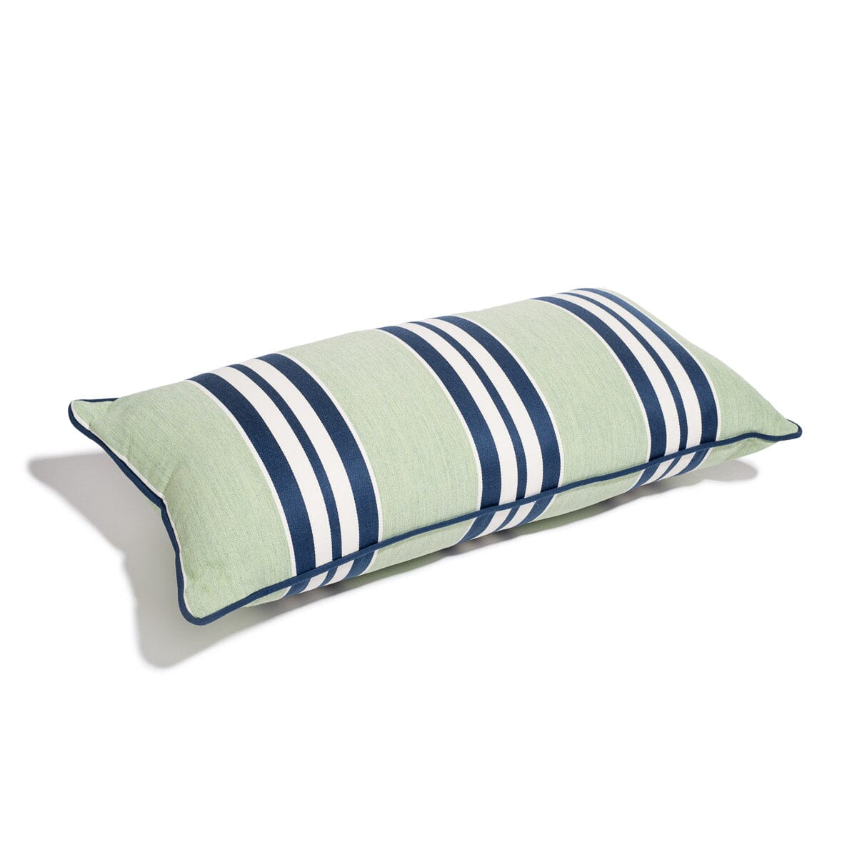 Product image of The Rectangle Throw Pillow x Julia Berolzheimer in Green Stripes Rectangle Throw Pillow B&P Co. x Julia Berolzheimer 