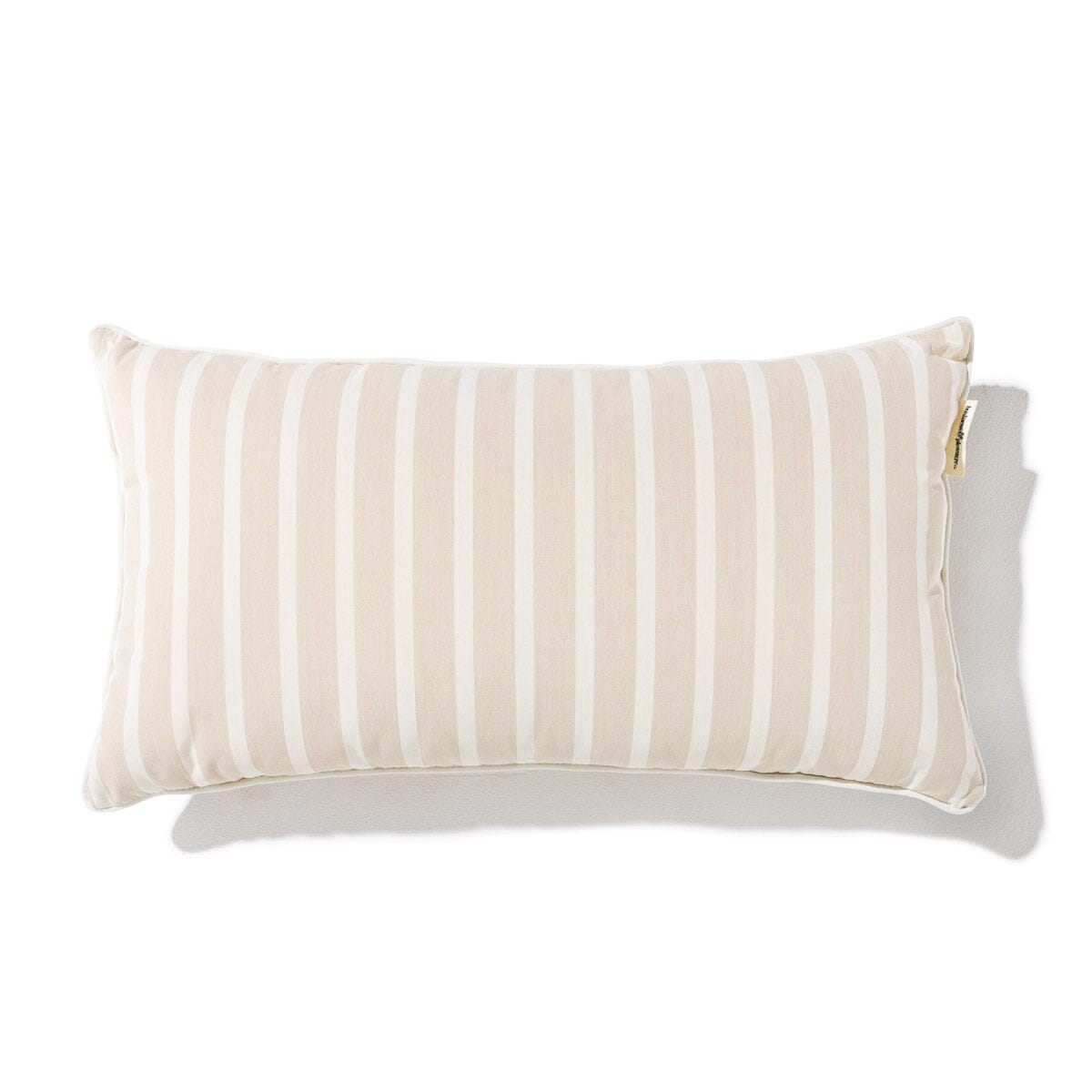 The Rectangle Throw Pillow - Monaco Natural Stripe Rectangle Throw Pillow Business & Pleasure Co Aus 