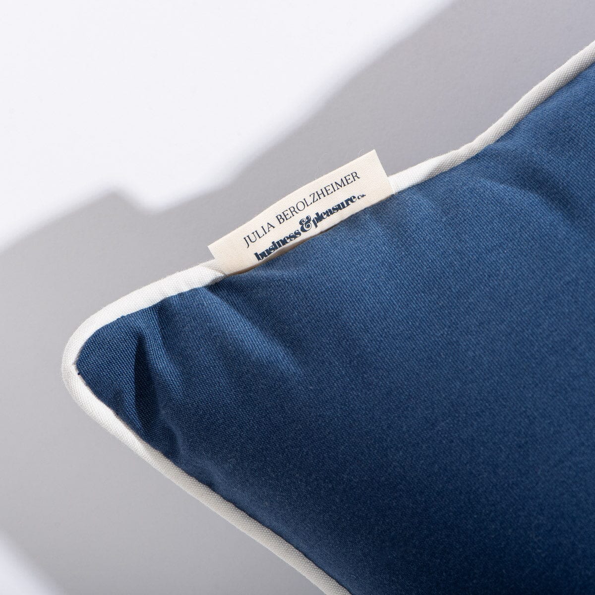 The Euro Throw Pillow x Julia Berolzheimer in Rivie Slate Euro Throw Pillow B&P Co. x Julia Berolzheimer 