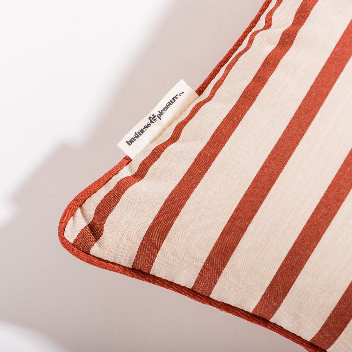 The Small Square Throw Pillow - Monaco Le Sirenuse Stripe Small Square Throw Business & Pleasure Co. 