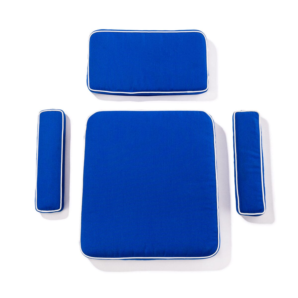 The Waterhouse Chair Cushion Set - Rivie Mediterranean Blue Waterhouse Chair Cushion Business & Pleasure Co. 