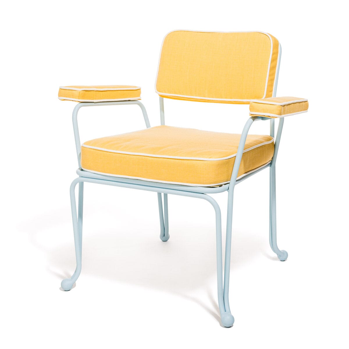 Product image of The Waterhouse Dining Chair in Sunbleached Yellow | Powder Blue Frame Waterhouse Dining Chair Kit Business & Pleasure Co. 