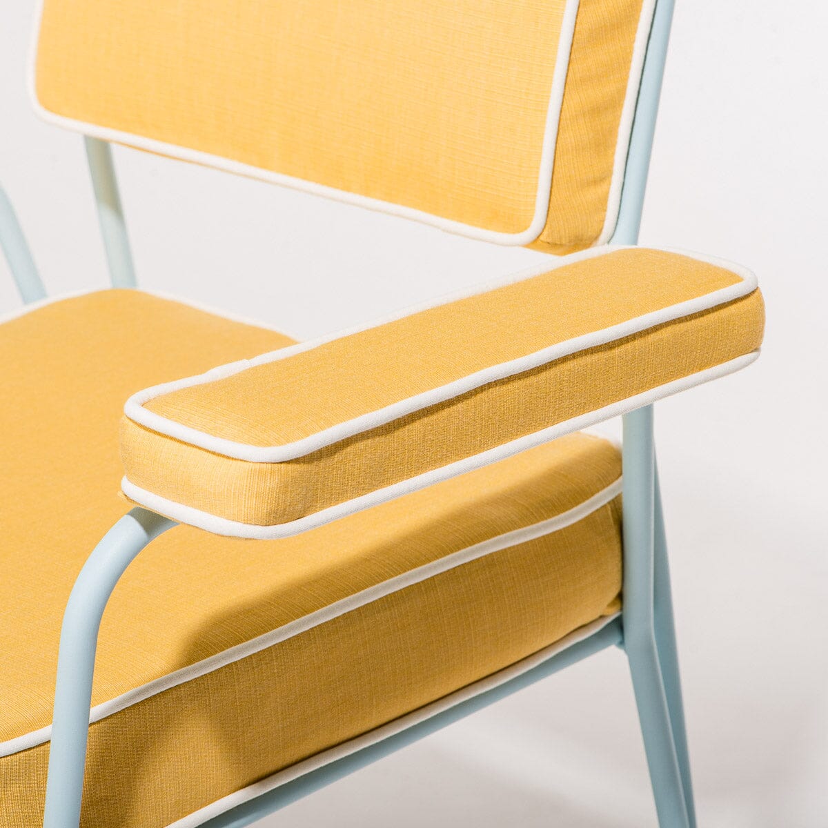 The Waterhouse Dining Chair in Sunbleached Yellow | Powder Blue Frame Waterhouse Dining Chair Kit Business & Pleasure Co. 