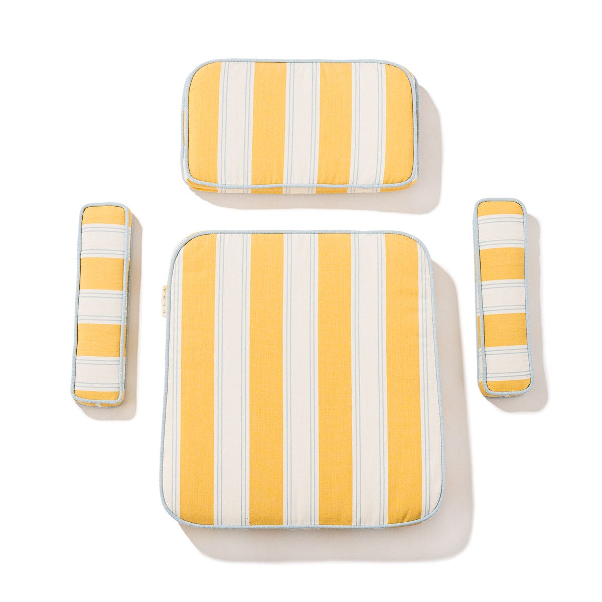 Product image of The Waterhouse Chair Cushion Set - Tuuli Stripe Yellow Waterhouse Chair Cushion Business & Pleasure Co. 