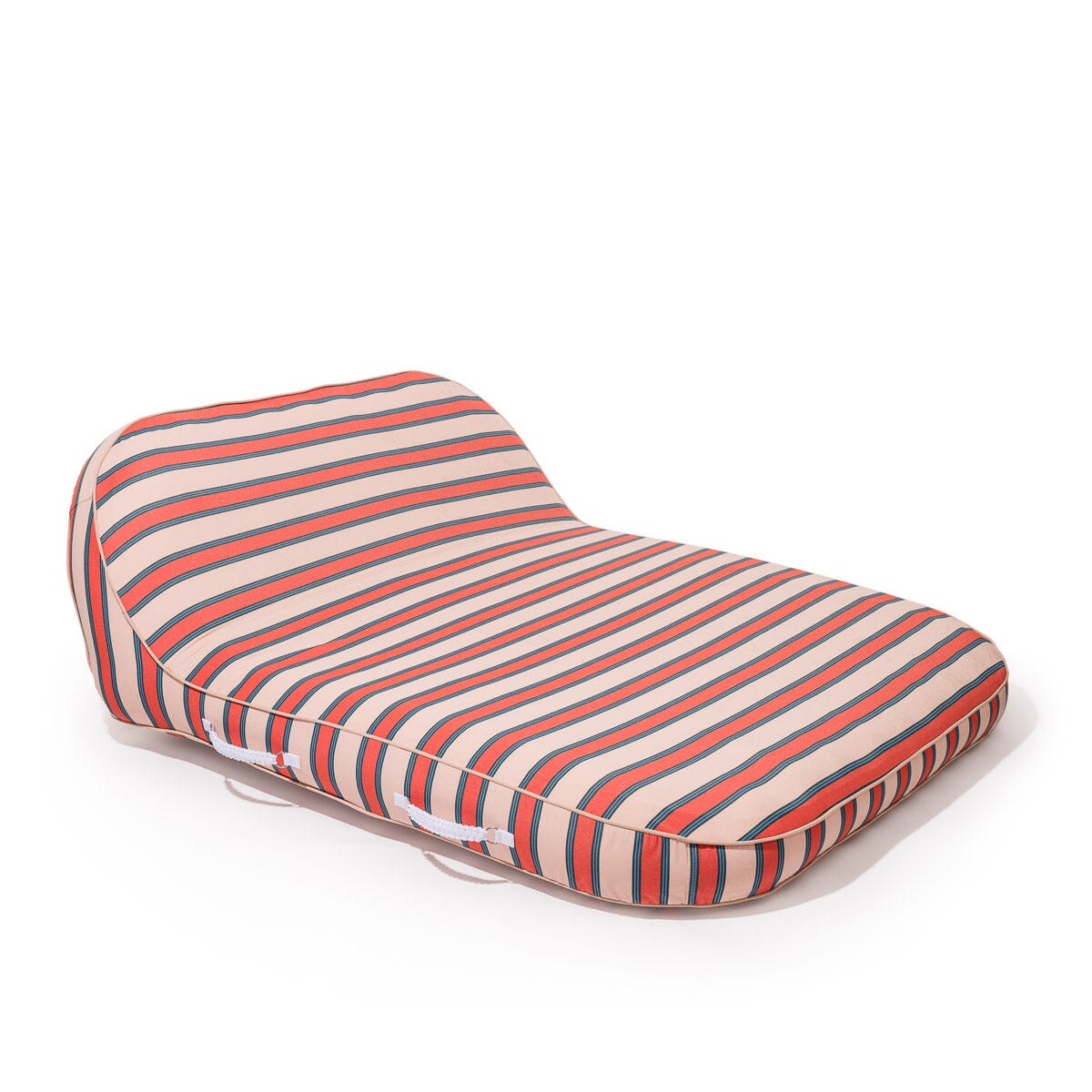 The XL Pool Lounger - Bistro Dusty Pink Stripe Pool Lounger Business & Pleasure Co Aus 