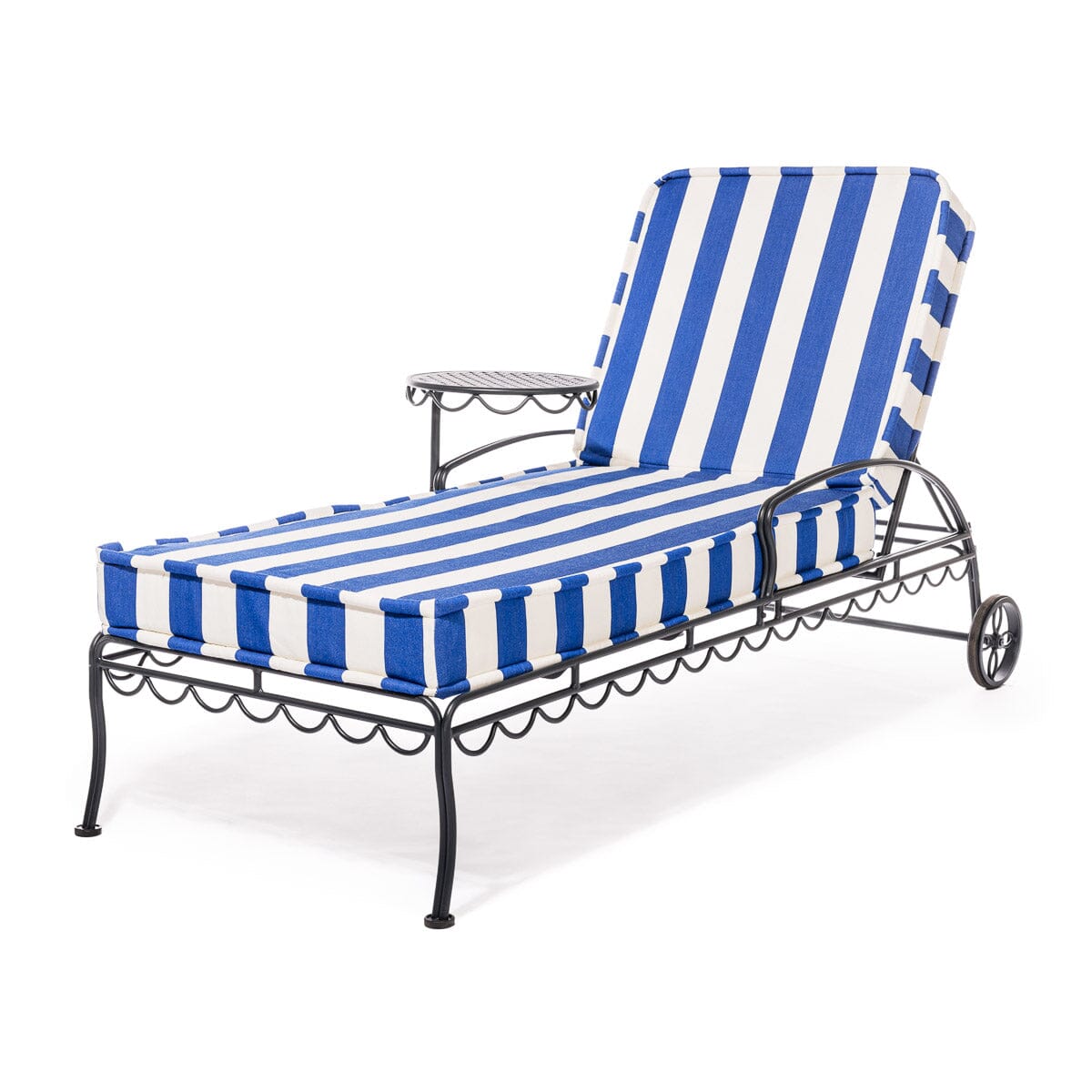 The Sun Lounger Slip Cover - Crew Mediterranean Blue Stripe Sun Lounger Slip Cover Business & Pleasure Co. 