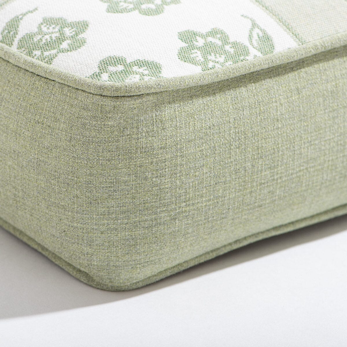 The Al Fresco Sun Lounger x Julia Berolzheimer in Jacquard Green | Antique White Frame Al Fresco Sun Lounger Kit Business & Pleasure Co Aus 