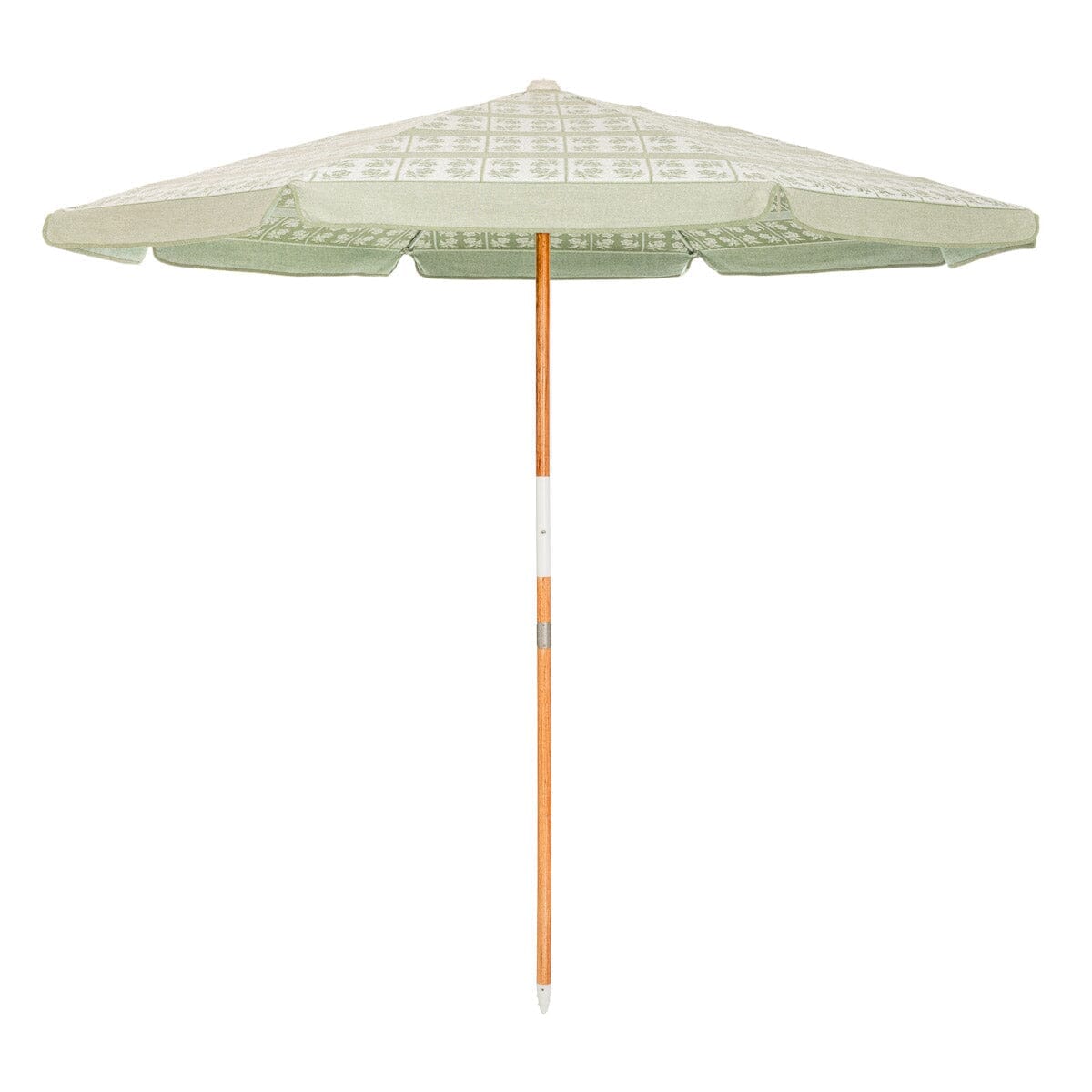 Product image of The Amalfi Umbrella x Julia Berolzheimer in Jacquard Green Amalfi Umbrella B&P Co. x Julia Berolzheimer 