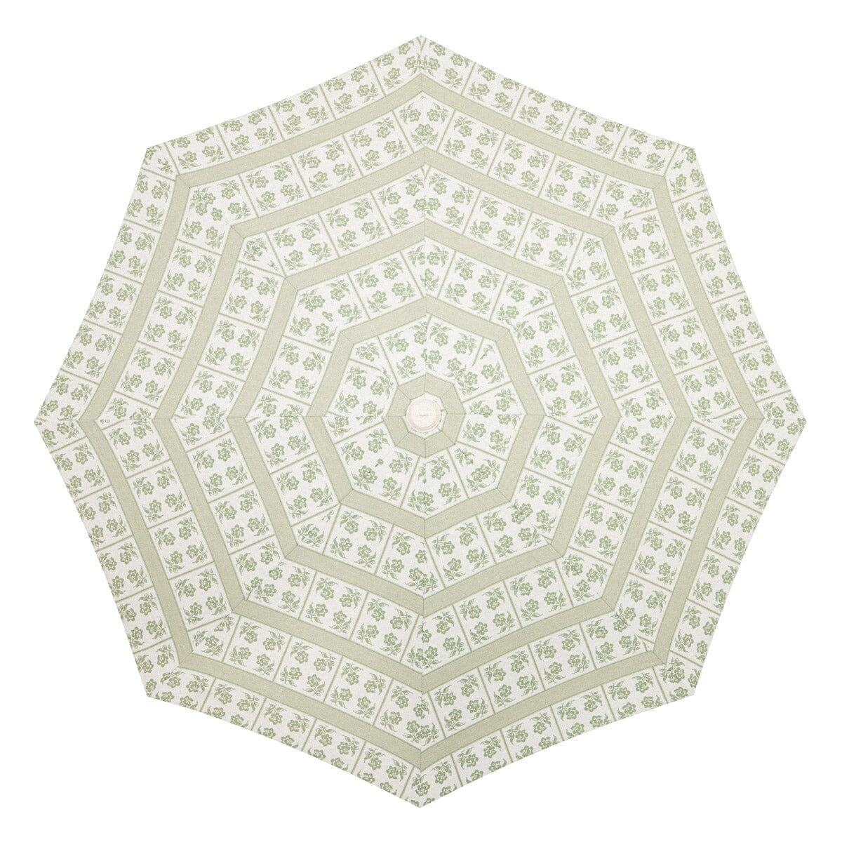 The Amalfi Umbrella x Julia Berolzheimer in Jacquard Green Amalfi Umbrella B&P Co. x Julia Berolzheimer 