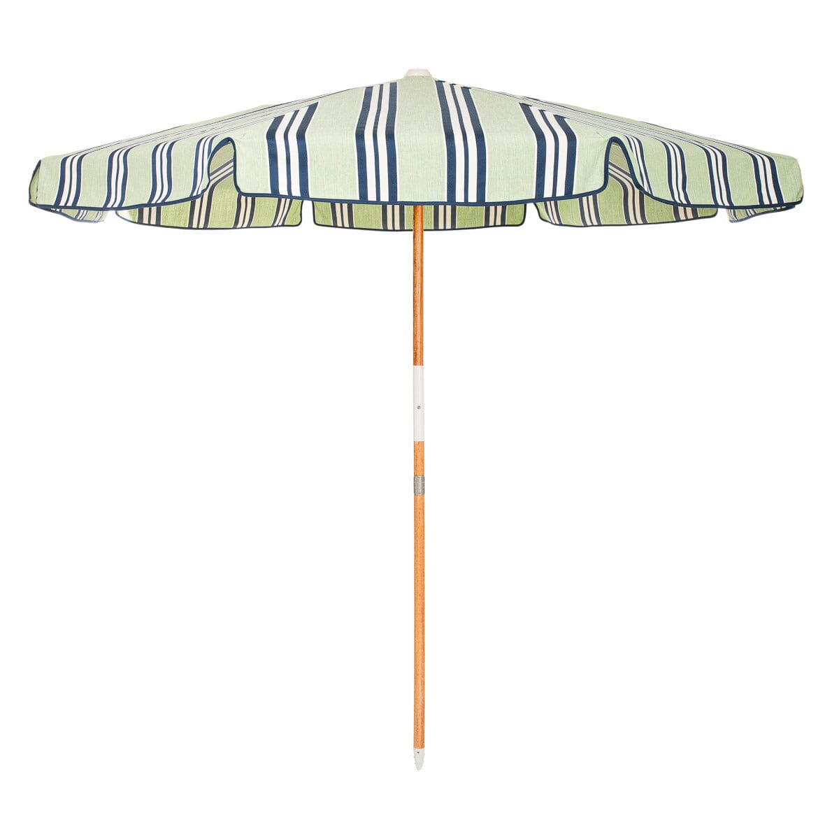 Product image of The Amalfi Umbrella x Julia Berolzheimer in Green Stripes Amalfi Umbrella B&P Co. x Julia Berolzheimer 