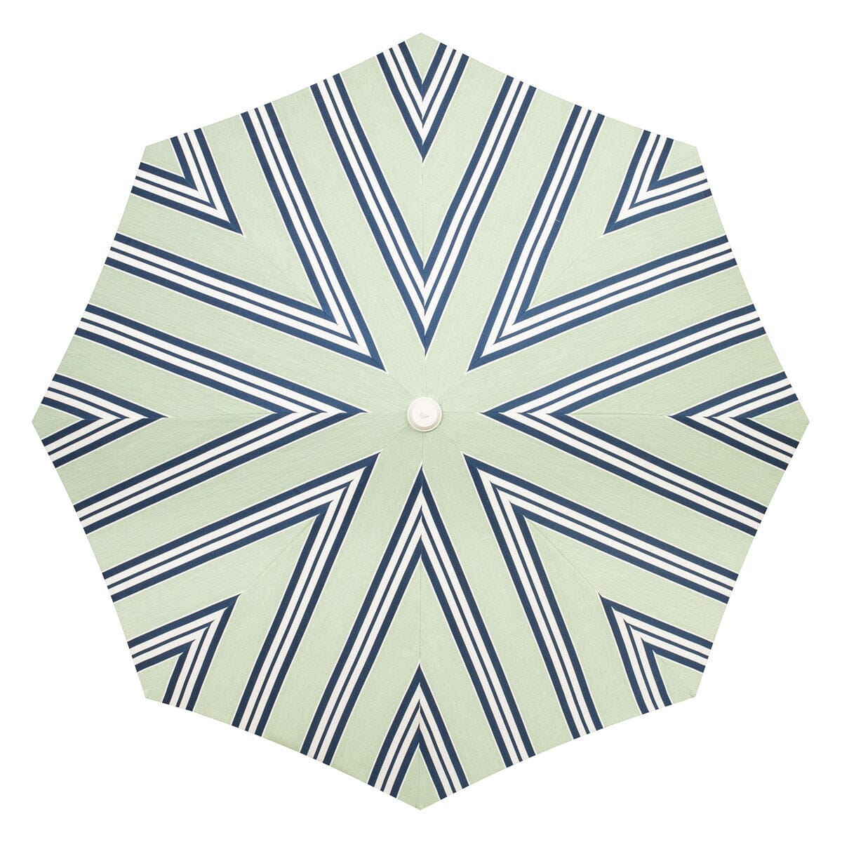 The Amalfi Umbrella x Julia Berolzheimer in Green Stripes Amalfi Umbrella B&P Co. x Julia Berolzheimer 