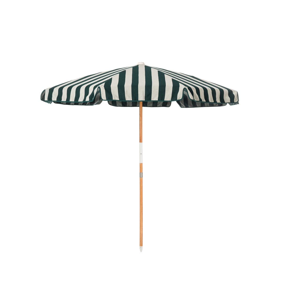 Product image of The Amalfi Umbrella - Terry Green Stipe Amalfi Umbrella Business & Pleasure Co Aus 