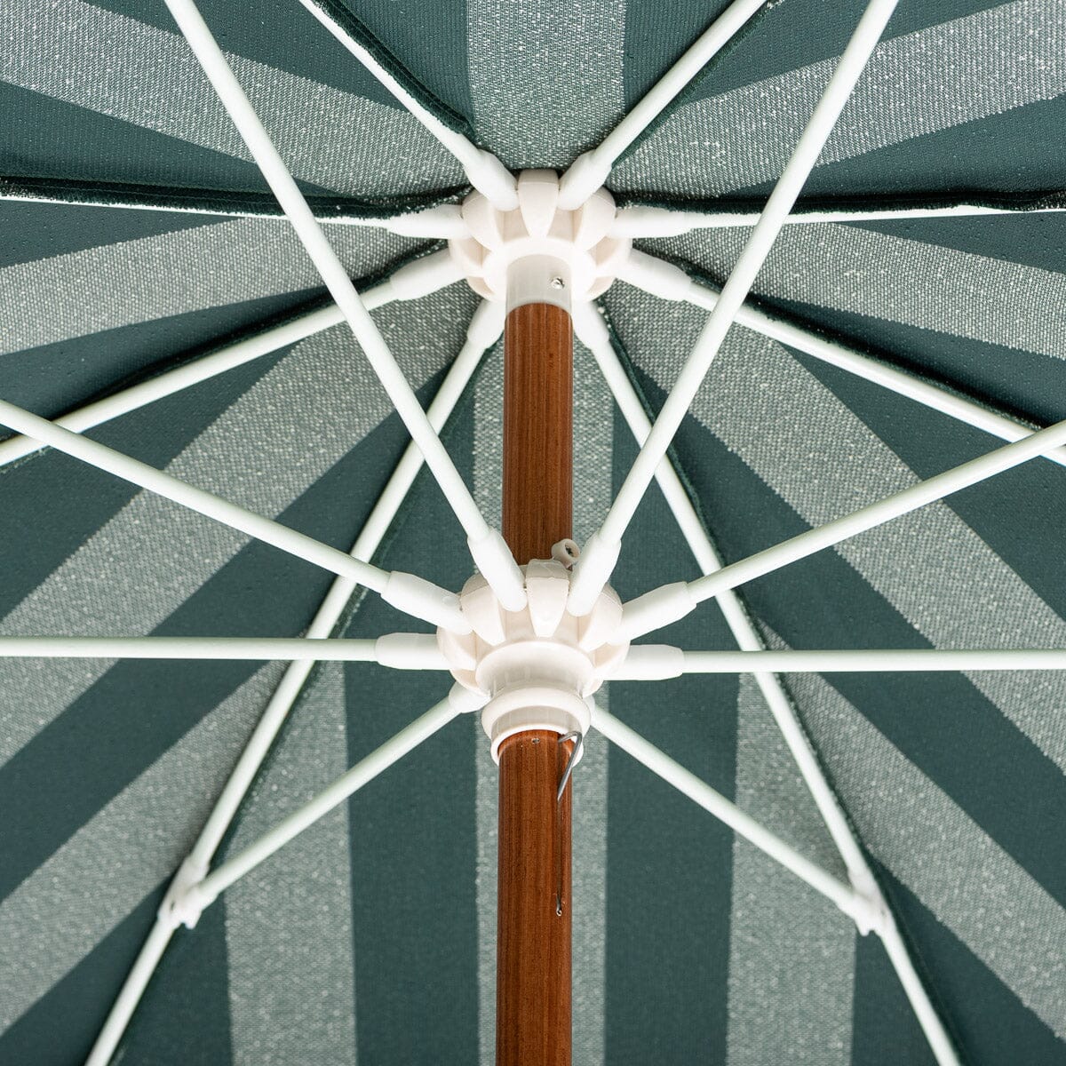 The Amalfi Umbrella - Terry Green Stipe Amalfi Umbrella Business & Pleasure Co Aus 