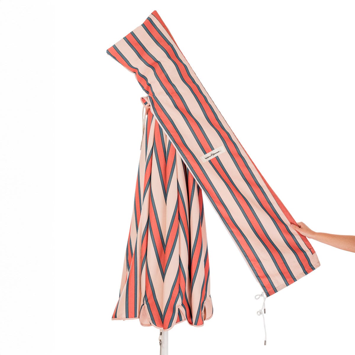 The Patio Umbrella - Bistro Dusty Pink Stripe Patio Umbrella Business & Pleasure Co Aus 