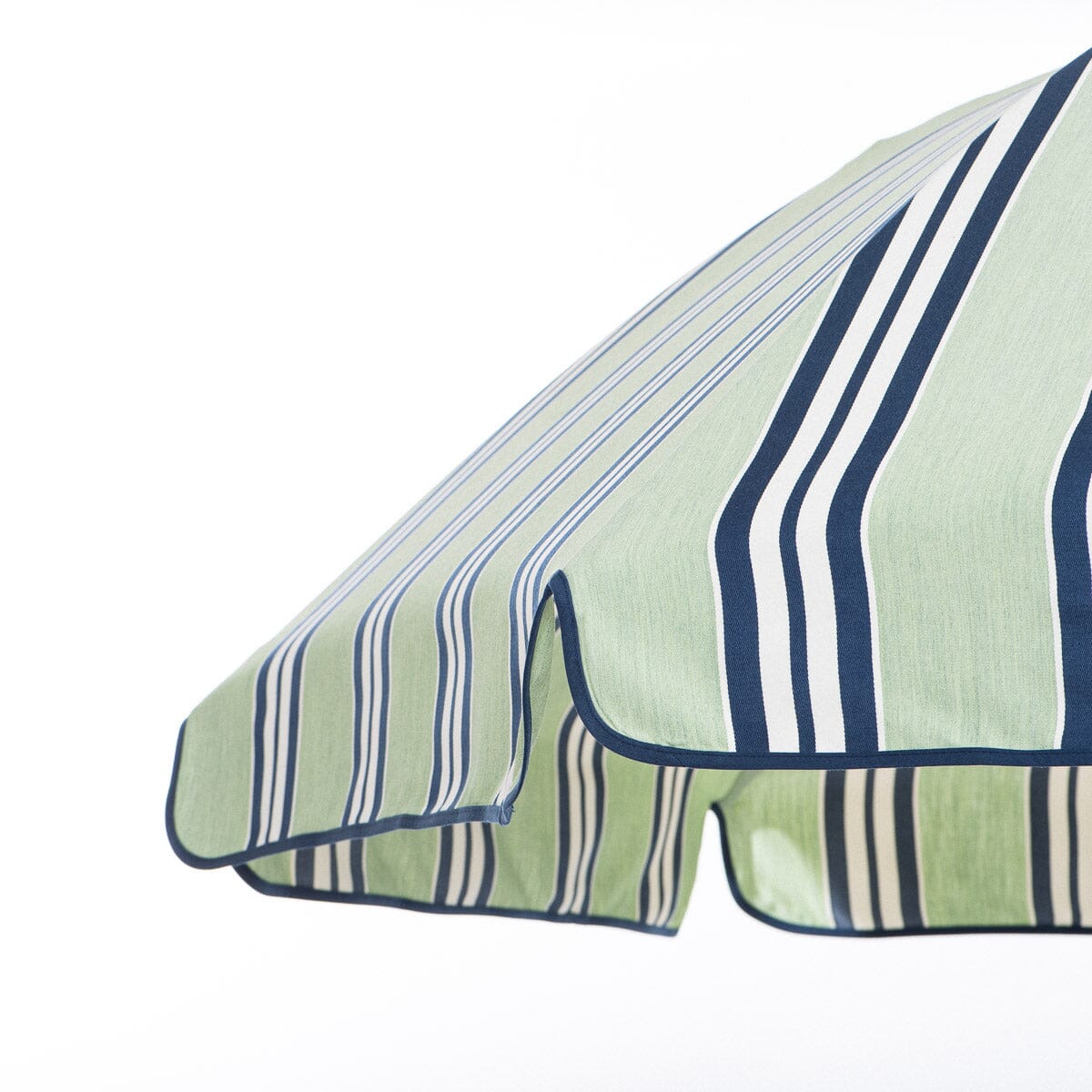 The Patio Umbrella x Julia Berolzheimer in Green Stripes Patio Umbrella B&P Co. x Julia Berolzheimer 