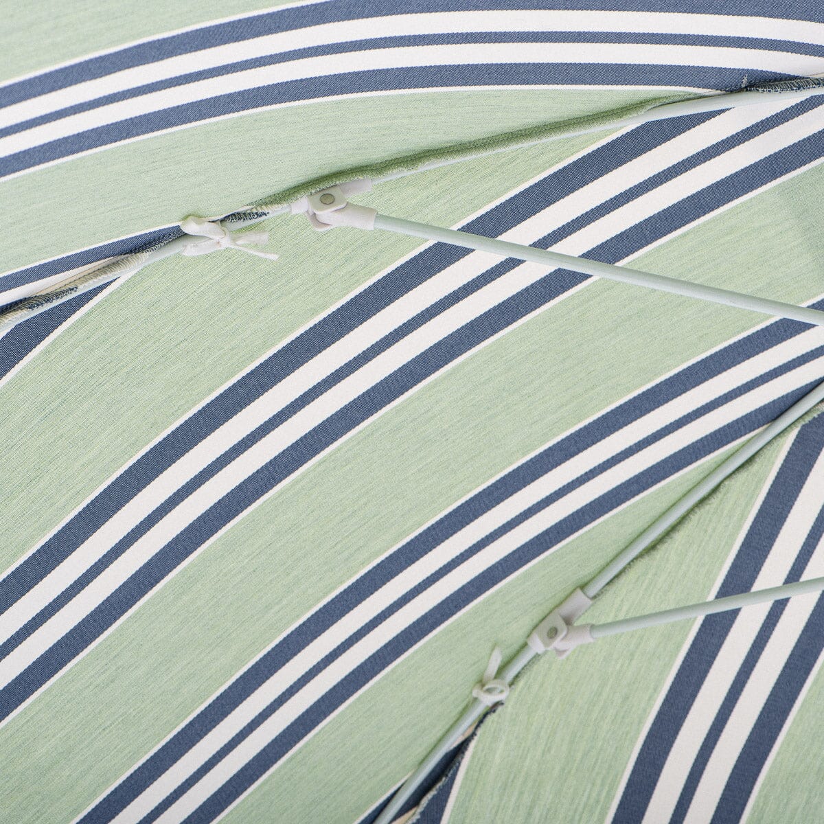 The Patio Umbrella x Julia Berolzheimer in Green Stripes Patio Umbrella B&P Co. x Julia Berolzheimer 