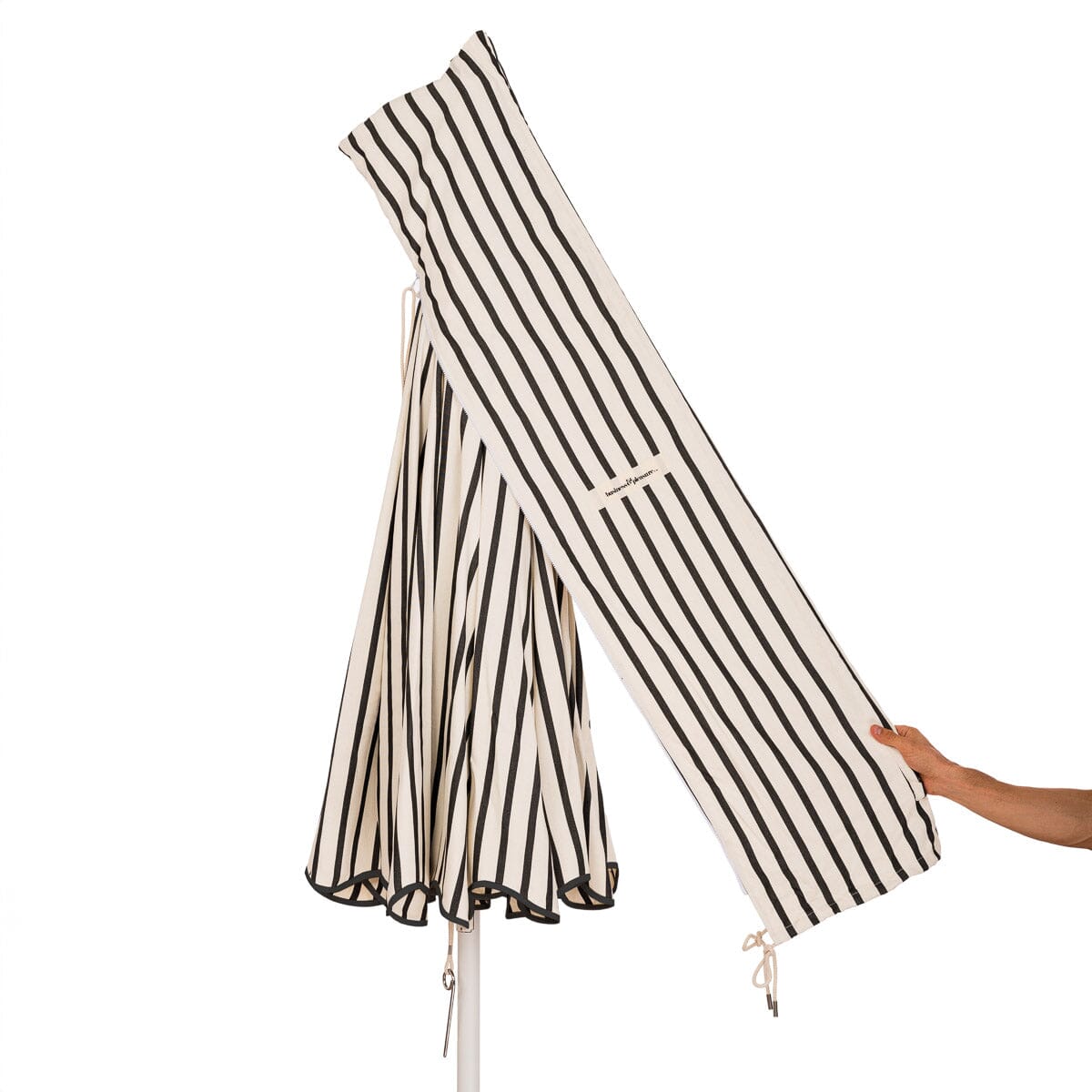 The Patio Umbrella - Monaco Black Stripe Patio Umbrella Business & Pleasure Co. 