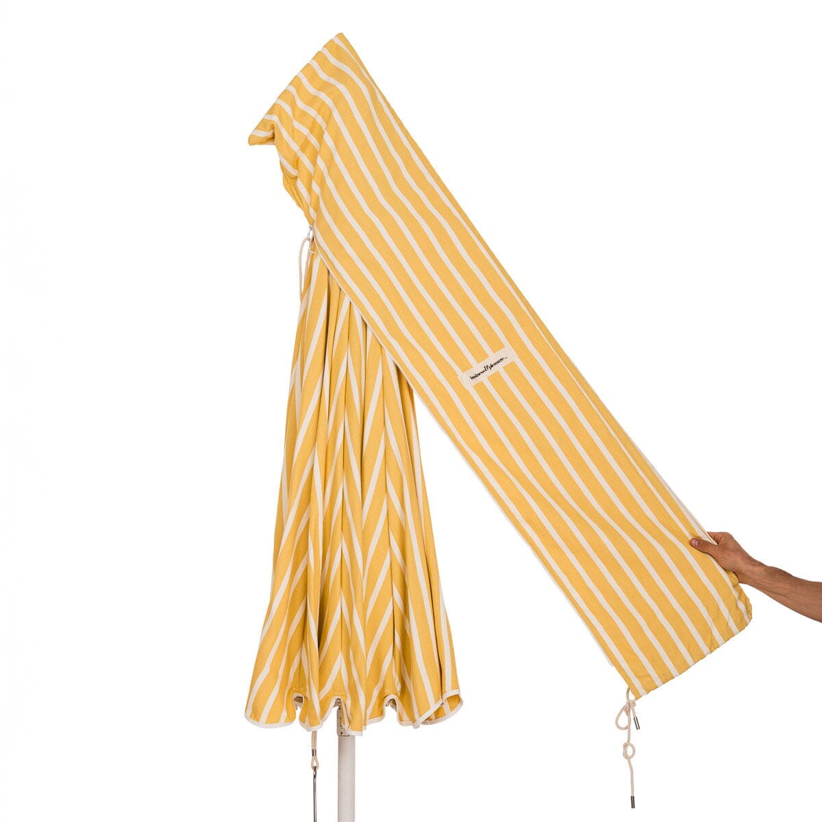 The Patio Umbrella - Monaco Mimosa Stripe Patio Umbrella Business & Pleasure Co. 