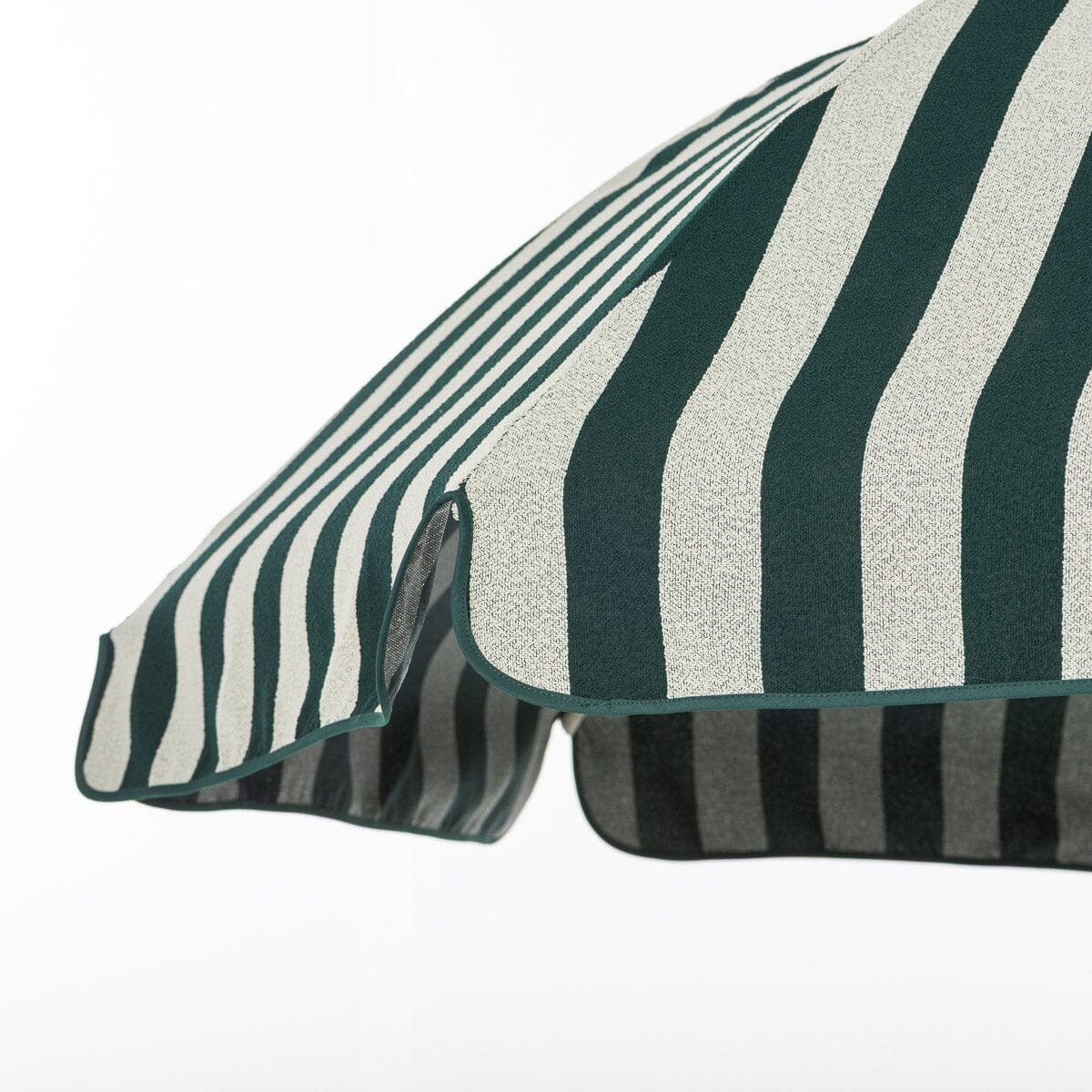 The Patio Umbrella - Terry Green Stripe Patio Umbrella Business & Pleasure Co Aus 