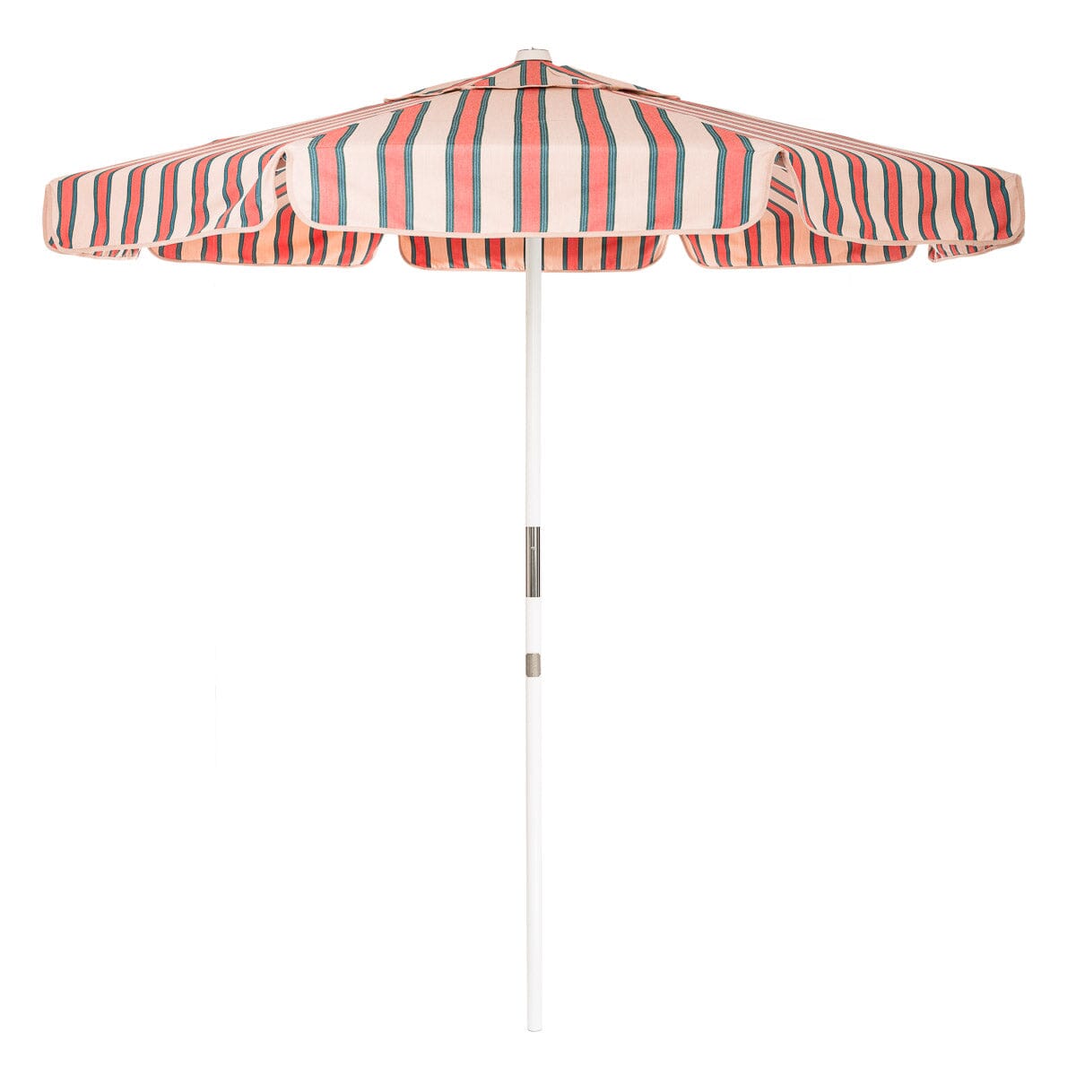 The Market Umbrella - Bistro Dusty Pink Stripe Market Umbrella Business & Pleasure Co Aus 