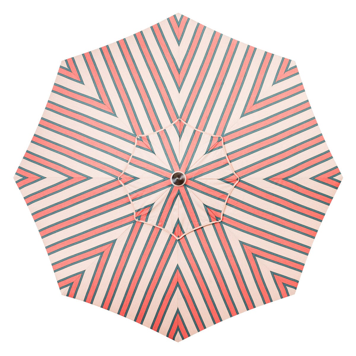 The Market Umbrella - Bistro Dusty Pink Stripe Market Umbrella Business & Pleasure Co Aus 