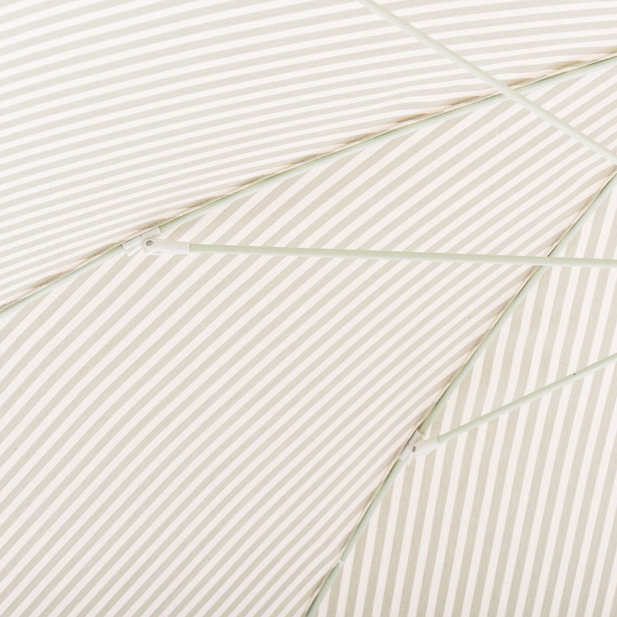 The Rio Fringed Umbrella - Lauren's Sage Stripe Rio Umbrella Business & Pleasure Co Aus 