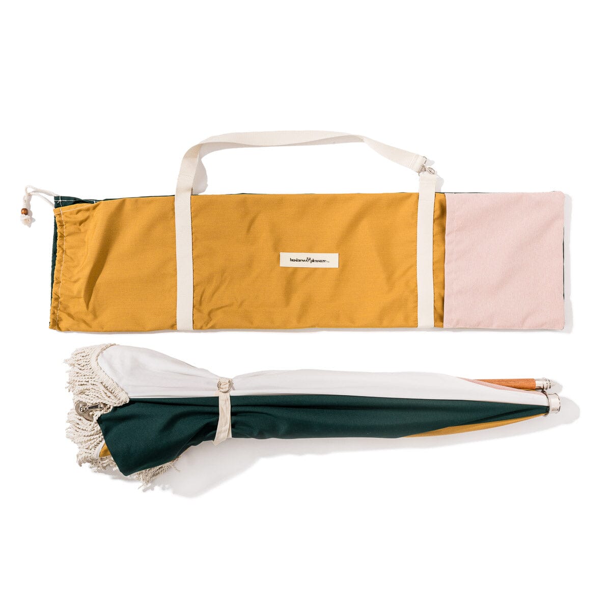 The Premium Beach Umbrella - 70's Cinque Premium Umbrella Business & Pleasure Co. 