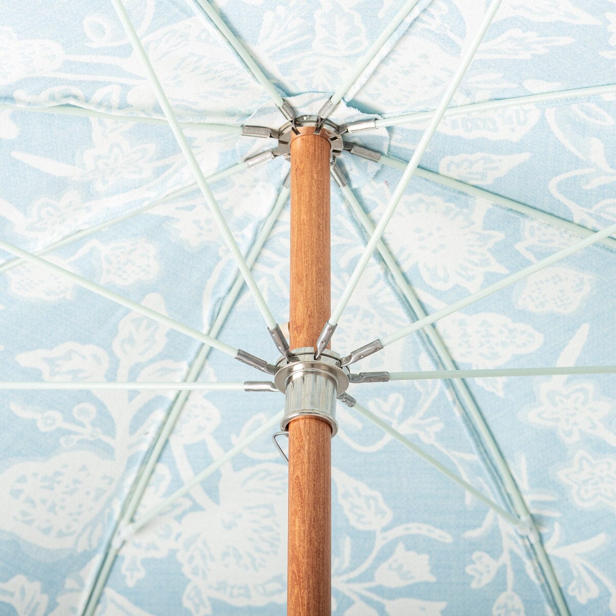 The Premium Beach Umbrella - Hanalei Bay Blue Jacquard Premium Beach Umbrella Business & Pleasure Co Aus 