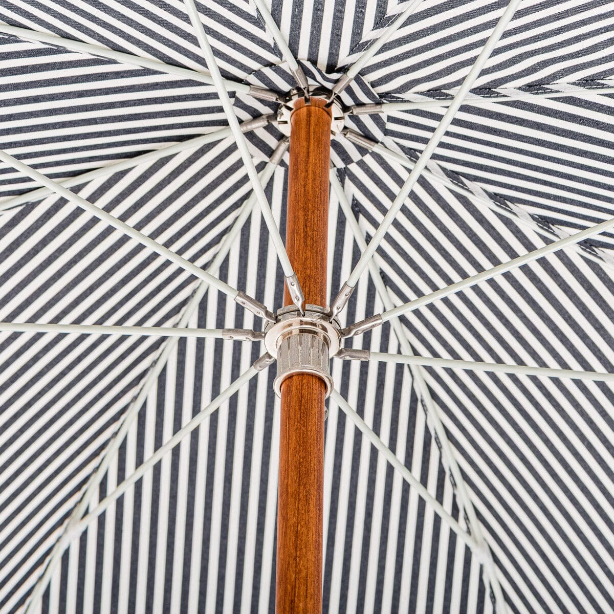 The Premium Beach Umbrella - Laurens Navy Stripe Premium Beach Umbrella Business & Pleasure Co Aus 