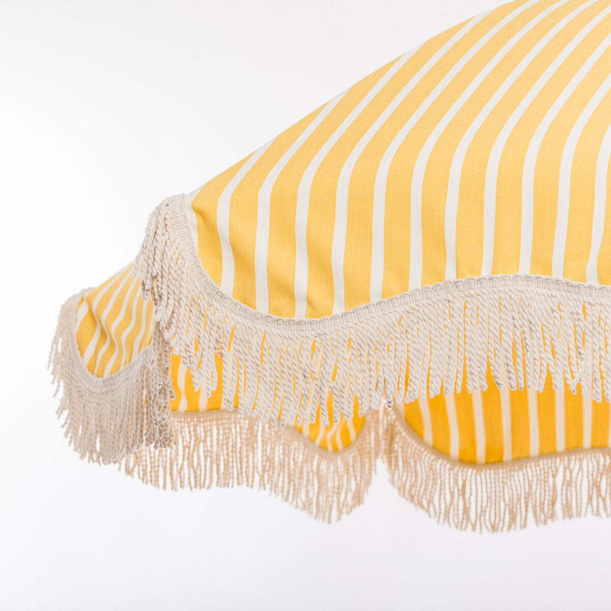 The Premium Beach Umbrella - Monaco Mimosa Stripe Premium Beach Umbrella Business & Pleasure Co Aus 