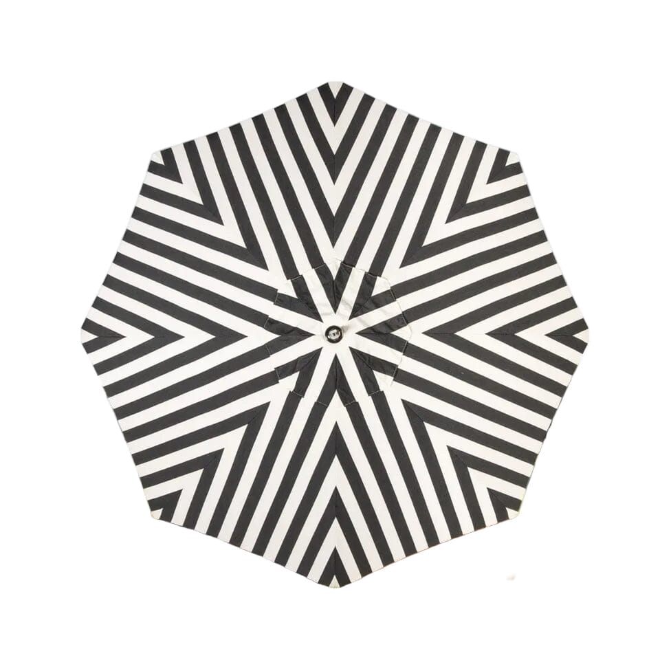Product image of Resort Market Umbrella Canopy | Crew Vintage Black Stripe Resort Market Umbrella Canopy Business & Pleasure Co Aus 8' 