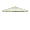 Swatch for The Resort Market Umbrella x Julia Berolzheimer in Jacquard Green | 10' Antique White Frame