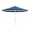 Swatch for The Resort Market Umbrella x Julia Berolzheimer in Rivie Slate | 10' Antique White Frame