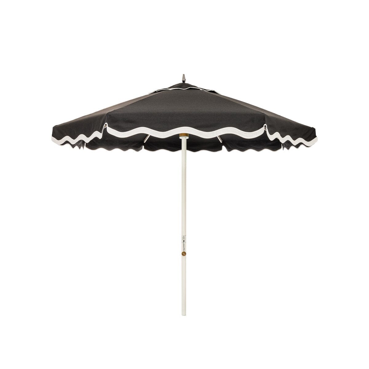 Product image of The Resort Market Umbrella in Rivie Black | 8' Antique White Frame Resort Market Umbrella Kit Business & Pleasure Co. 