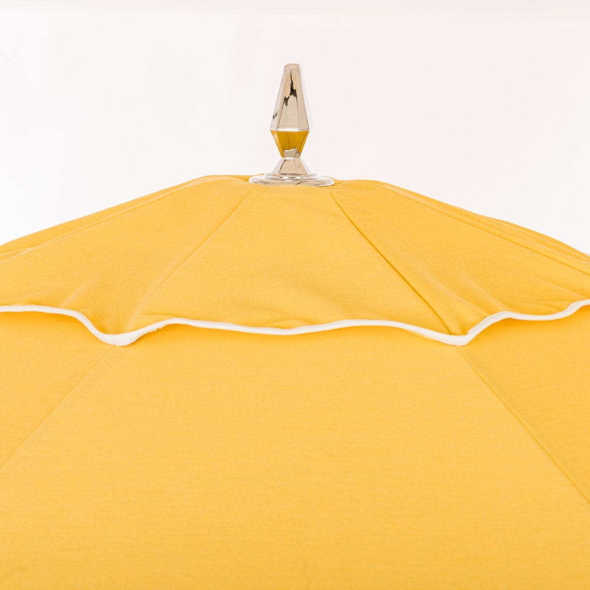 Resort Market Umbrella in Rivie Mimosa | Antique White Frame Resort Market Umbrella Kit Business & Pleasure Co Aus 