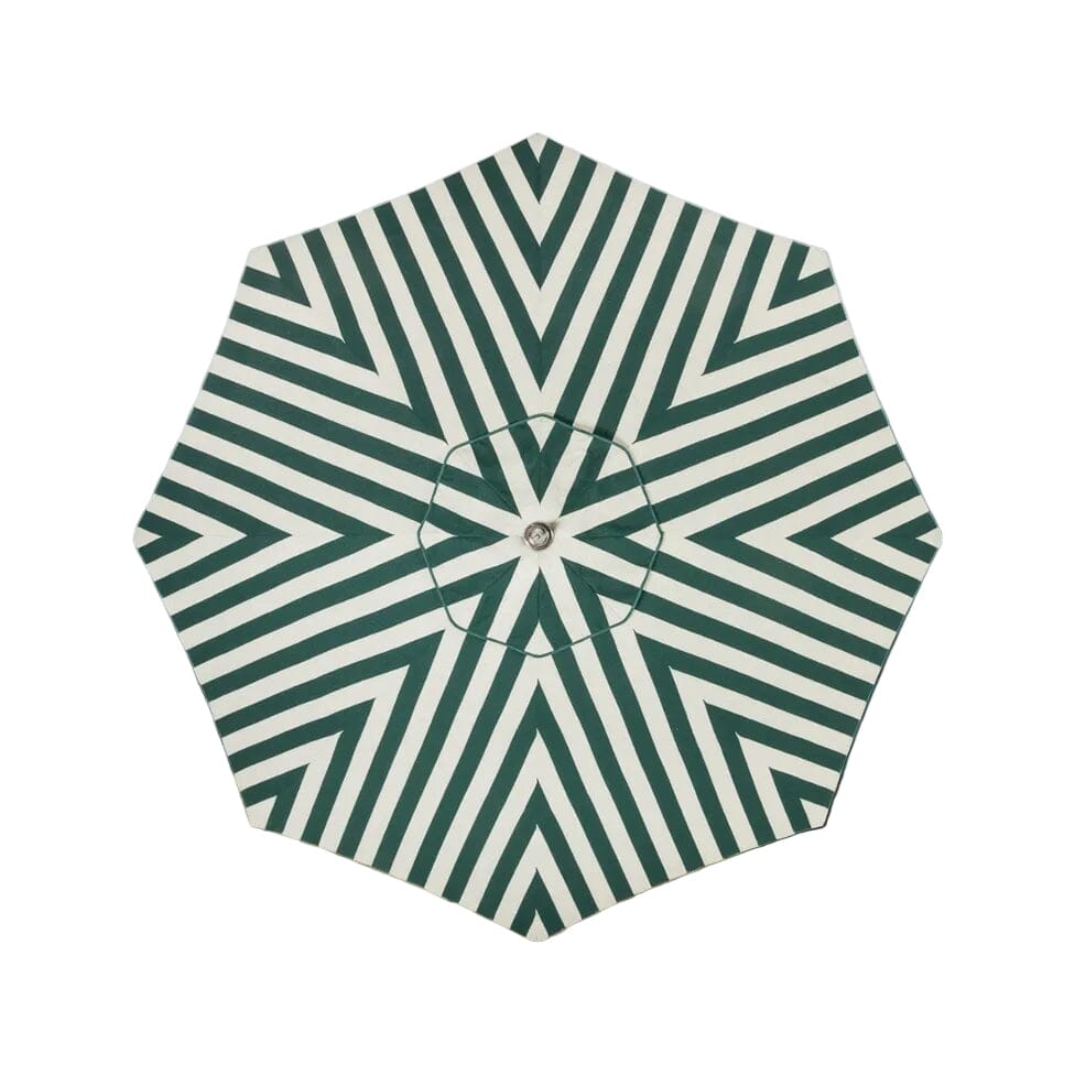 Product image of Resort Market Umbrella Canopy | Terry Green Stripe Resort Market Umbrella Canopy Business & Pleasure Co Aus 8' 