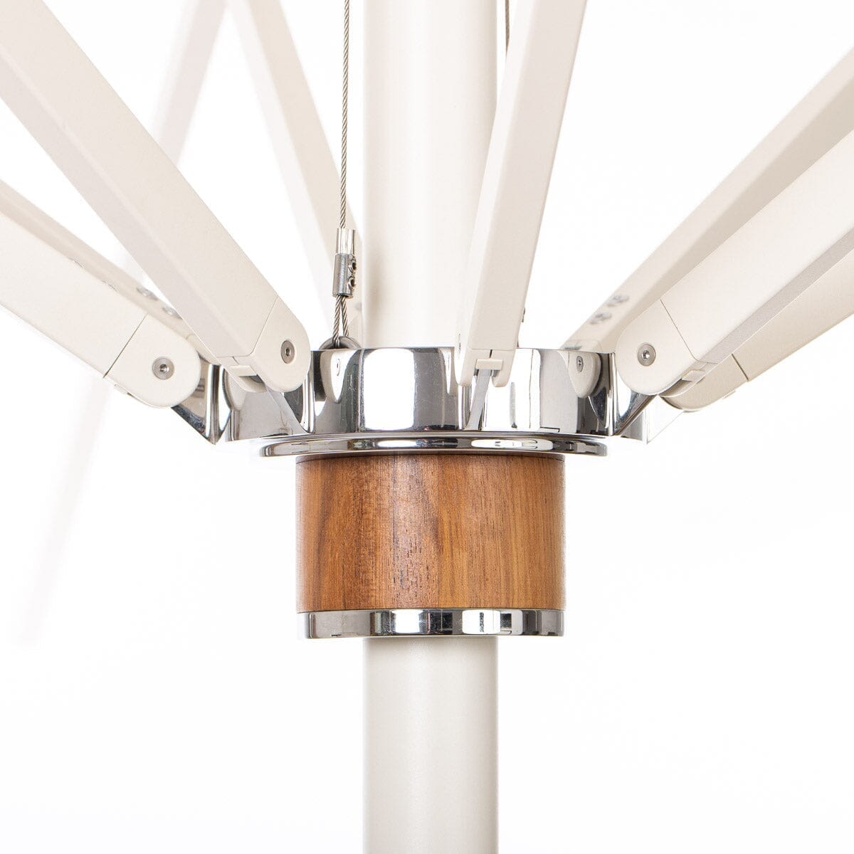 The Resort Market Umbrella - Octagon - Frame 8' - Antique White Resort Market Umbrella Frame Business & Pleasure Co. 