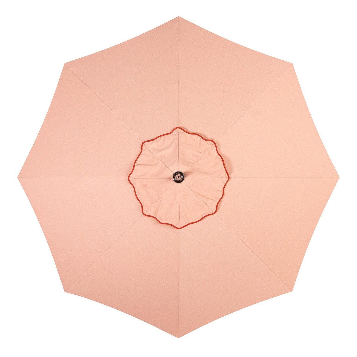 The Resort Market Umbrella in Rivie Pink | Transfer Teak Frame Resort Market Umbrella Kit Business & Pleasure Co Aus 