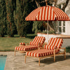 Swatch for The Patio Umbrella - Terry Terracotta Stripe